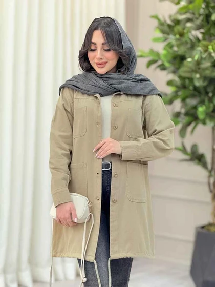 مانتو پایین بند چهار جیب