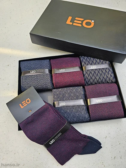 پک جوراب ساق‌دار لئو Leo کد 8113 - جعبه 6 جفتی
