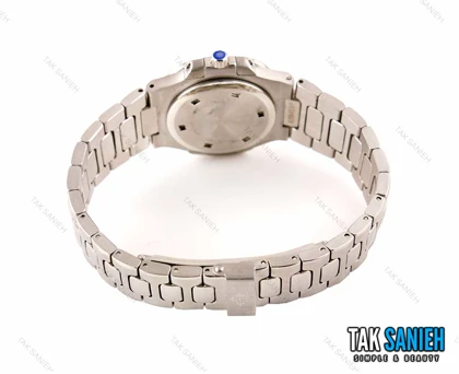 ساعت پتک فلیپ ناتیلوس زنانه نقره ای صفحه سرمه ای Patek-2470-L