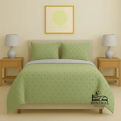 سرویس روتختی کاوری مینیمال طرح برجسته خال‌خالی