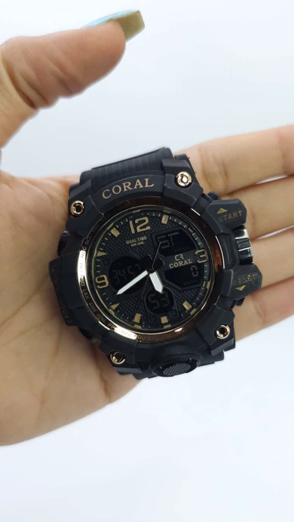 ساعت مچی مردانه کورال Coral CR1042-2 دوزمانه طرح ساعت مچی جی‌شاک