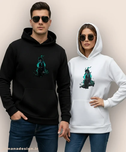 هودی مردانه و زنانه طرح شیطان کش شخصیت موییچیرو کد 980