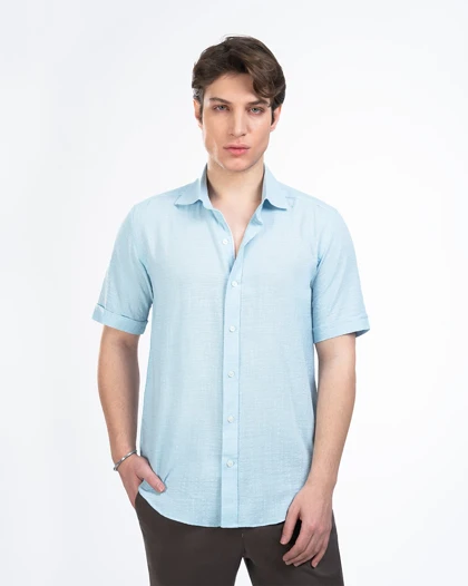 پیراهن مردانه آستین کوتاه M0104