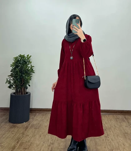 پیراهن مانتویی تانیا با قد بلندتر 2