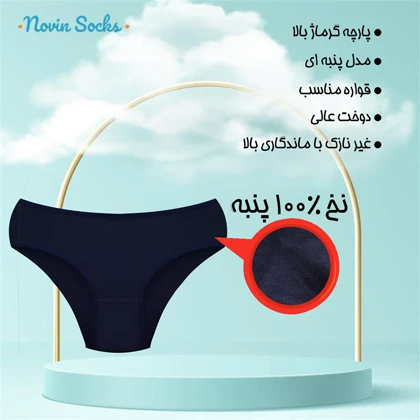 شورت زنانه مدل پنبه‌ای کد 4830-6 بسته 6 عددی