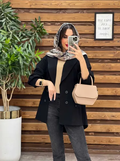 مانتو چهار دکمه جیب پاگن