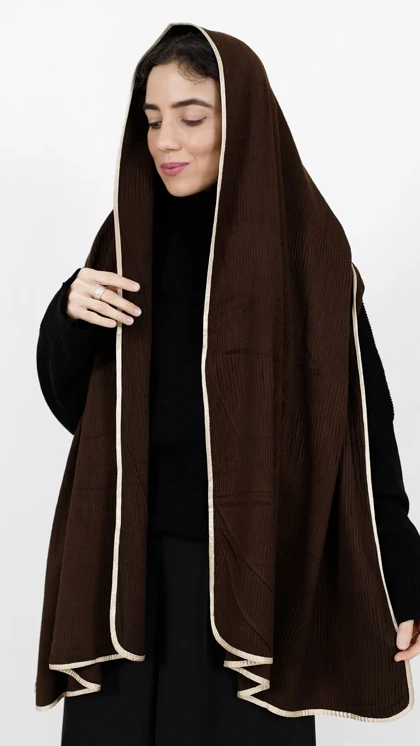 شال موهر نوار دار