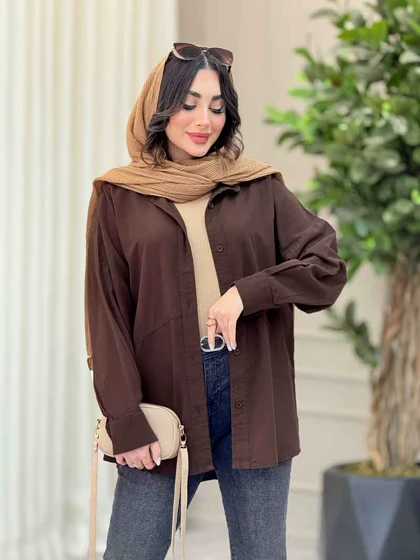 شومیز پشت پیله برش‌دار
