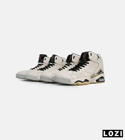 کفش کتانی ساق‌دار مردانه کرم Nike air jordan 6
