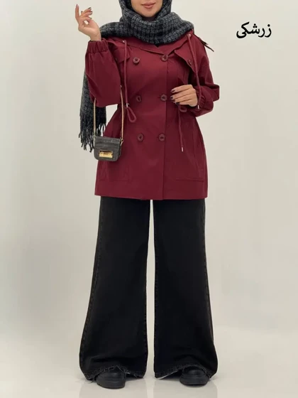 3631-بارانی عروسکی لیان ( ایراددار )