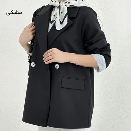 کت زنانه کرپ دکمه نما | آی بولک