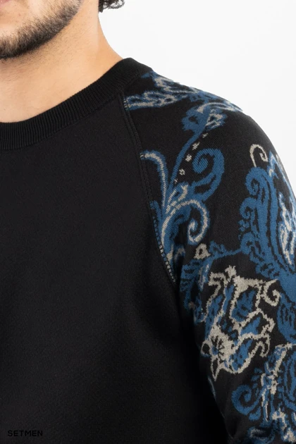 بافت مردانه آستین طرح دار