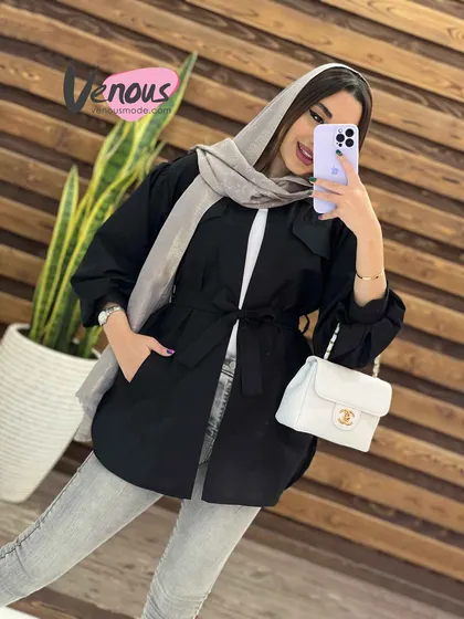 مانتو چهار جیب آستین پفی