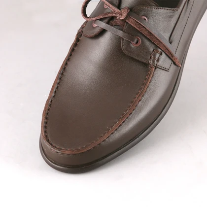 کفش کالج مردانه چرم یلسان مدل فیچر کد 551-GN