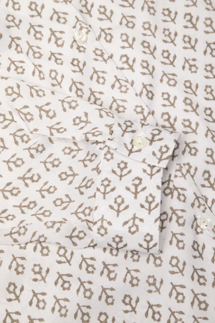 شومیز ساتن طرحدار - 3145