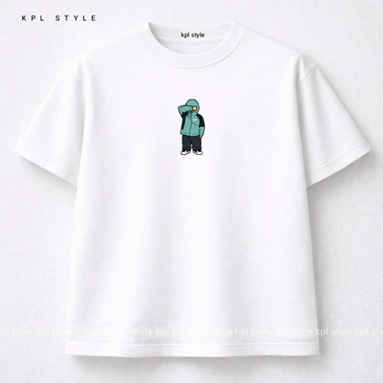 تیشرت پینترستی مینیمال | قواره باکسی | %100 پنبه گرم بالا کد 1219