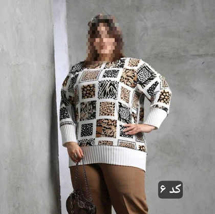 شومیز سایز بزرگ مدل پریسا