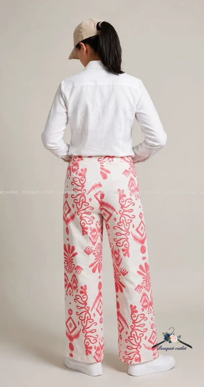 شلوار بگ طرح دار زارا ZARA
