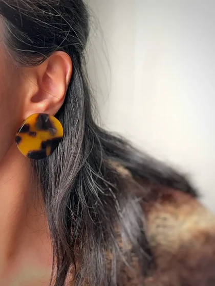 گوشواره های پلنگی پاییزی