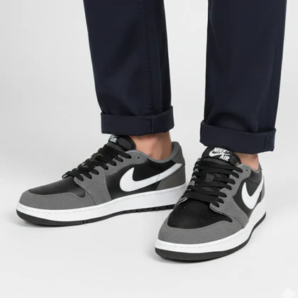 کتانی مردانه نایک مدل تراویس، مشکی استایل خاص و شیک کد 6001