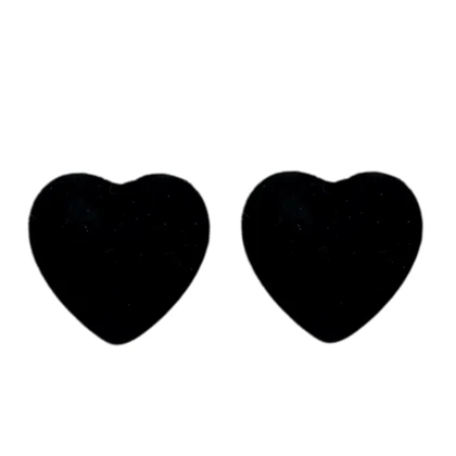 گوشواره زنانه مخملی طرح قلب، انتخابی شیک و دوست‌داشتنی