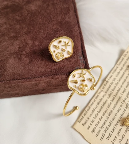 ست بنگل و انگشتر میناکاری M4