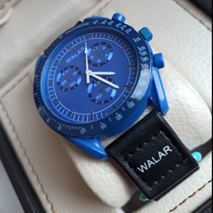 ساعت مچی اسپرت والار طرح امگا سواچ بند چسبی طرح ماموریت در نپتون