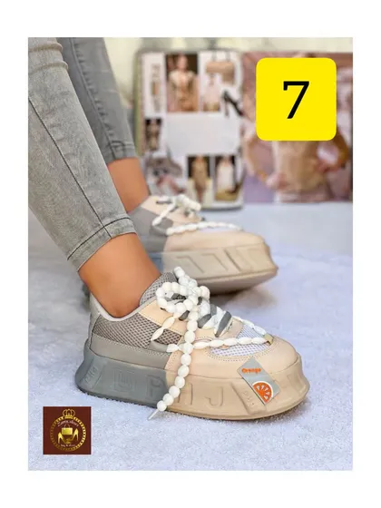کتانی لژدار زنانه دخترانه مروارید