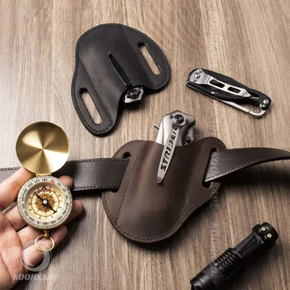 غلاف کمربندی چرمی چاقو
