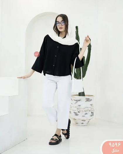 شومیز باکسی پارمیس 9596