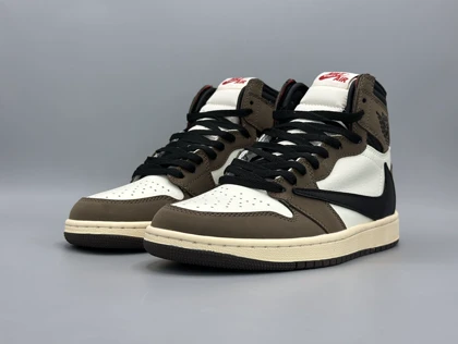 کتانی نایکی جردن1 ترویس اوجی موکا/Nike Air Jordan1 Travis Mocha
