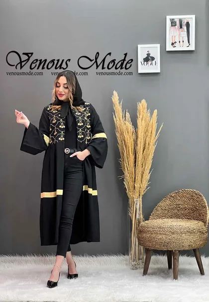 مانتو گلدوزی بلند