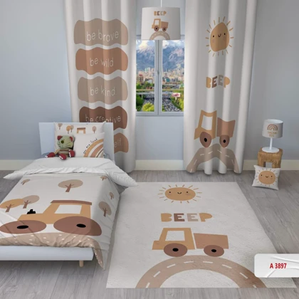 روتختی کودکانه برند مینوریا کیدز طرح رنگین کمان کد p-359