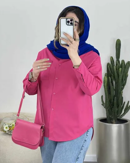 شومیز تک جیب(72)کد3341