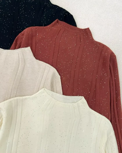 پلیور بافت پولک دوزی کد 5427