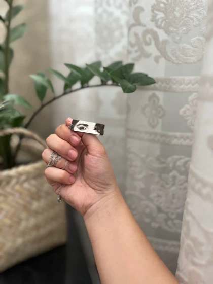 گردنبند استیل حک چشم یار