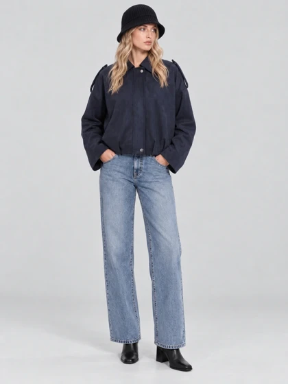 کت زنانه جیر اور سایز پیله دار