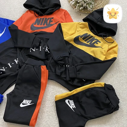 هودی شلوار پسرانه ورزشی NIKE مناسب 8 تا 10 سال