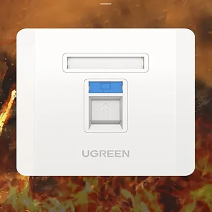 کاور پریز شبکه و تلفن یوگرین UGREEN مدل NW144-80180 تک پورت