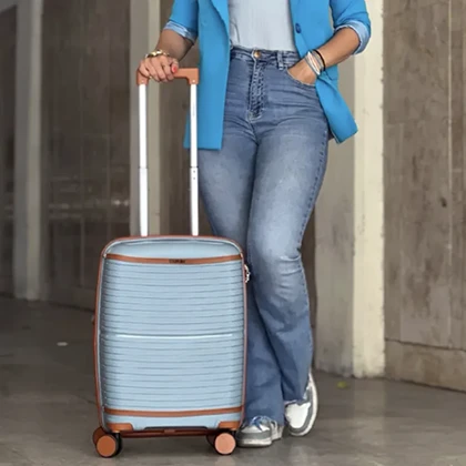 چمدان نشکن تیتان پلورا مدل TITANPLORA - TP6666 SMALL TRAVEL IN STYLE سایز کوچک