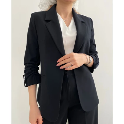 کت و شلوار زنانه کرپ کلرن ( Celeren ) کد 5413