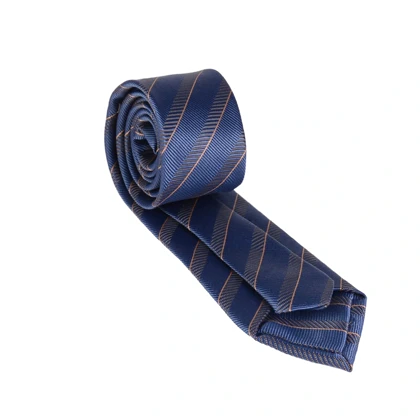 ست کراوات و پوشت سورمه‌ای راه راه 98134