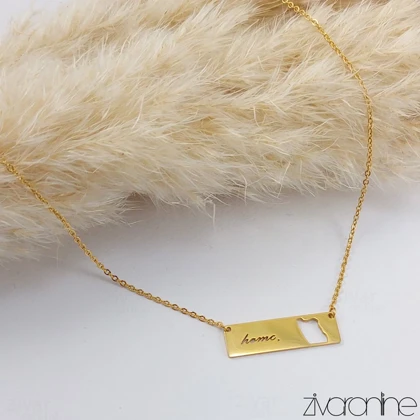 گردنبند زنانه طرح ایران (خانه) 50030