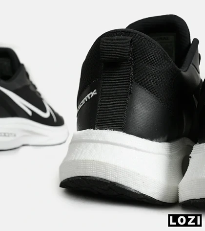 کفش کتانی مردانه مشکی سفید NIKE zoom x