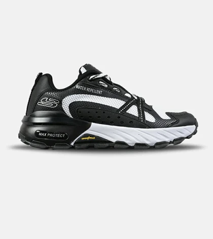 کفش کتانی طبی ورزشی مشکی سفید SKECHERS max protect v.2 مدل 7914