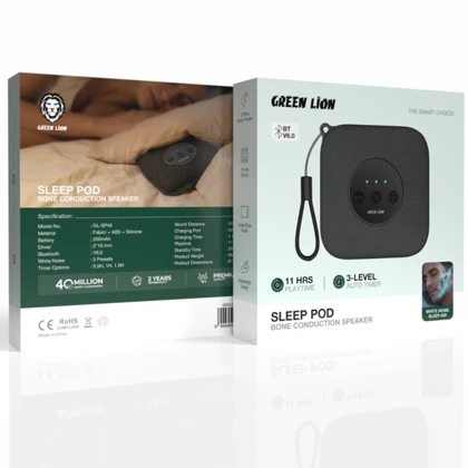 اسپیکر خواب هدایت استخوانی گرین لاین Green Lion مدل GNSLPODSPBK