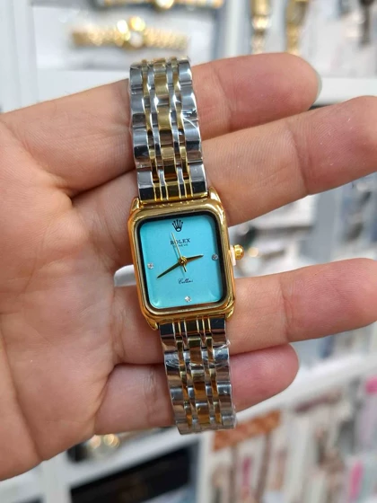 ساعت مچی زنانه رولکس Rolex موتور کوارتز باکیفیت و طراحی زیبا
