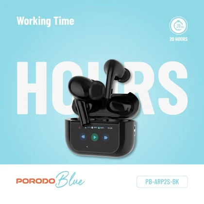 هندزفری بلوتوثی پورودو Porodo مدل PB-ARP2S نمایشگردار