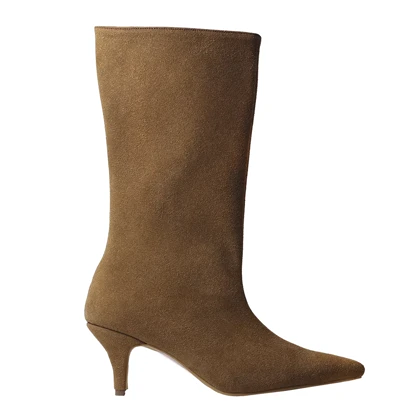 بوت پاشنه‌دار زنانه نوک تیز مدل پارمین کد 2186