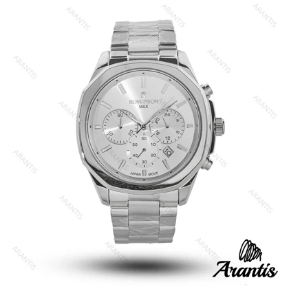ساعت مردانه رومانسون مکس سه موتوره تمام سیلور m-10229